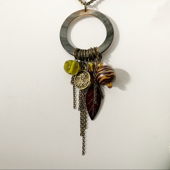 BOHO style Charm necklace abalone shell - Picture 3 of 7